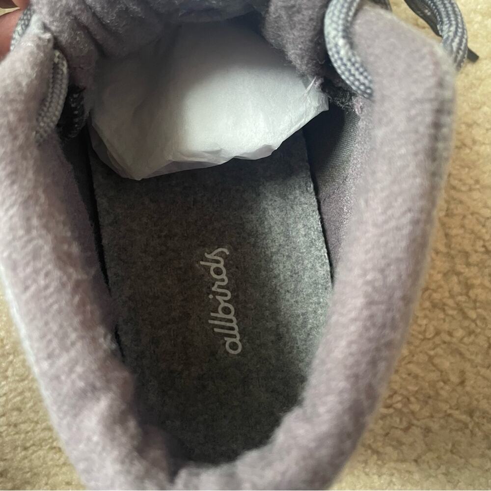Allbirds Runner‎ Up Wool Mizzle Gray Sneakers NIB Size 9 - Picture 8 of 13